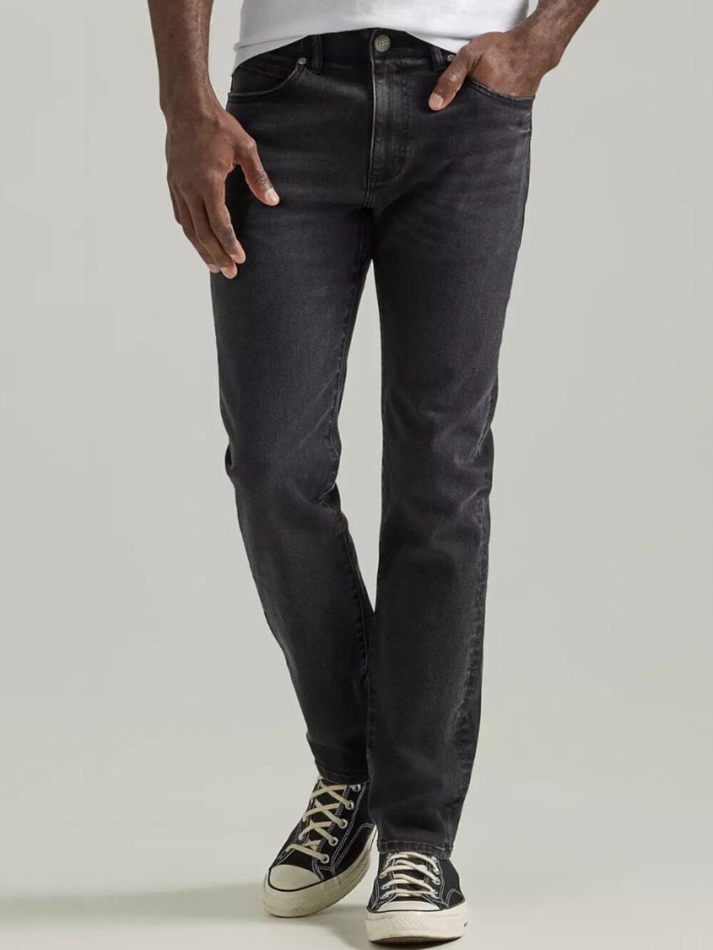 Lee Extreme Motion MVP Farrow Black Jeans Slim Straight 40x36